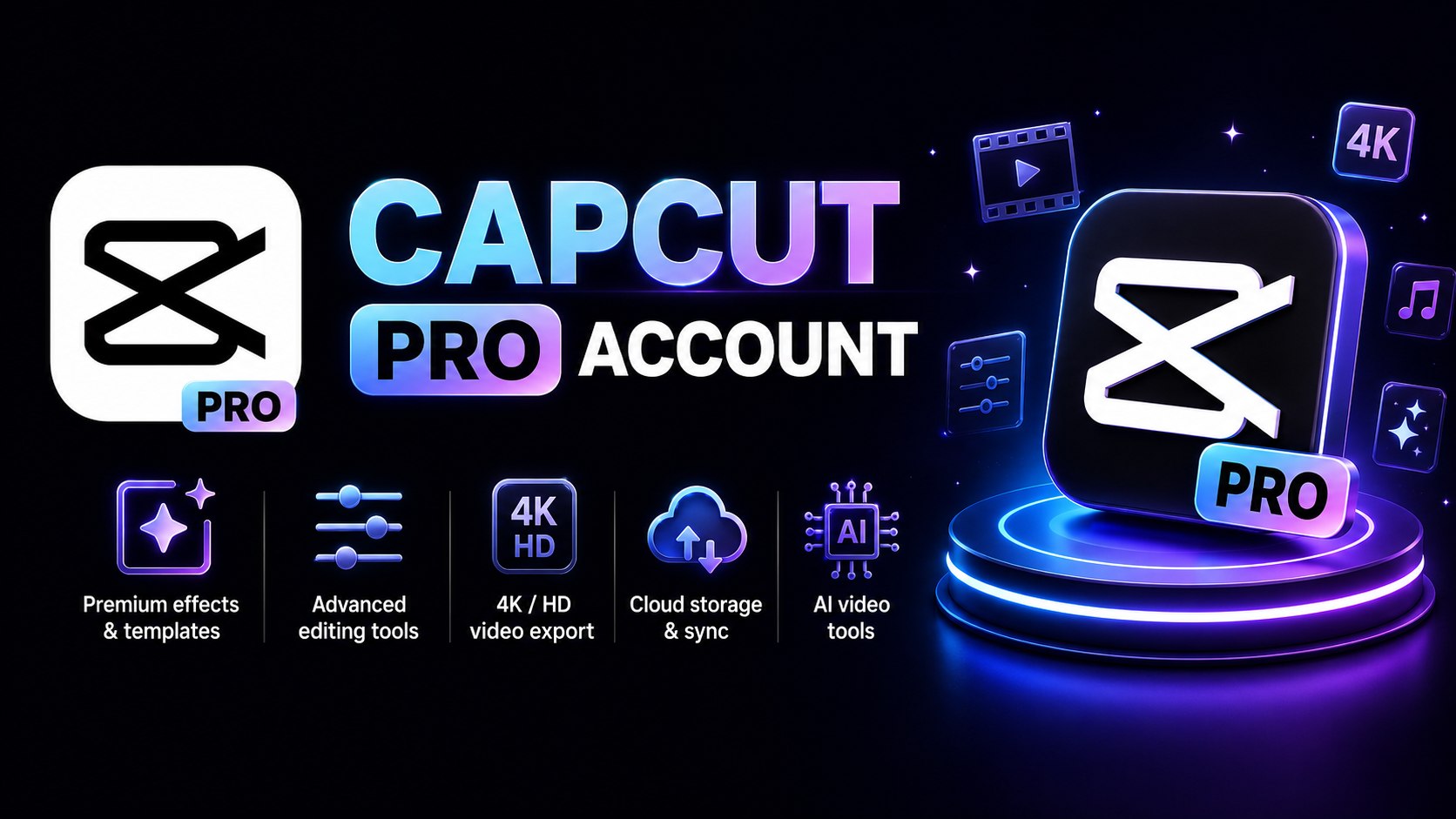 CapCut Pro 1 Month -Private Acc
